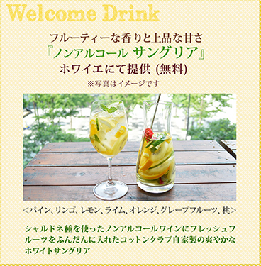 フルーティーな香りと上品な甘さ『ノンアルコール  サングリア』